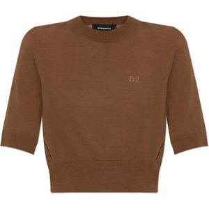 Dsquared2, Dames, Truien, Bruin, Maat: XS Wol,