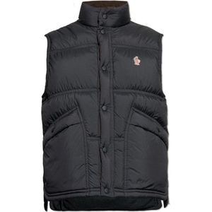 Moncler, Heren, Jassen, Grijs, Maat: S Katoen,