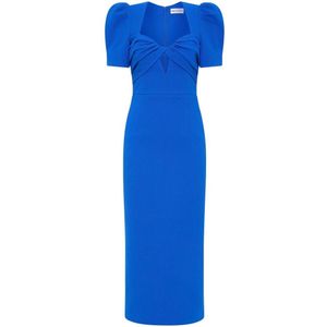 Rebecca Vallance, Dames, Jurken, Blauw, Maat: M Leer,