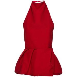 Magda Butrym, Dames, Tops, Rood, Maat: XS Katoen,