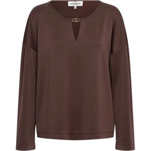 &Co Woman, Dames, Tops, Bruin, Maat: 3XL Modal,