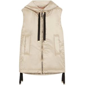 Max Mara, Dames, Jassen, Beige, Maat: 3XS