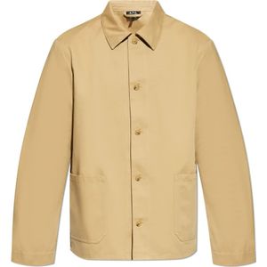 A.p.c., Heren, Overhemden, Beige, Maat: S Katoen,