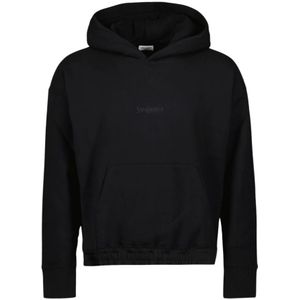 Saint Laurent, Heren, Sweatshirts & Hoodies, Zwart, Maat: M Katoen,