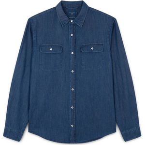 Paul & Shark, Heren, Overhemden, Blauw, Maat: M Katoen,