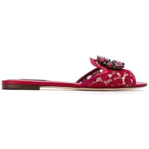 Dolce & Gabbana, Dames, Schoenen, Rood, Maat: 35 EU