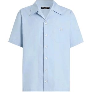Dolce & Gabbana, Heren, Overhemden, Blauw, Maat: L