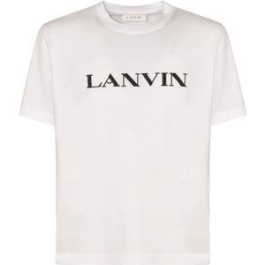 Lanvin, Heren, Tops, Wit, Maat: L