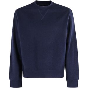 Circolo 1901, Heren, Sweatshirts & Hoodies, Blauw, Maat: L Wol,