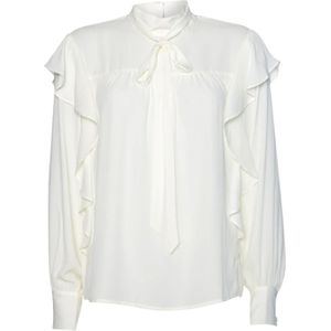 Kocca, Dames, Blouses & Shirts, Wit, Maat: S Poliester,