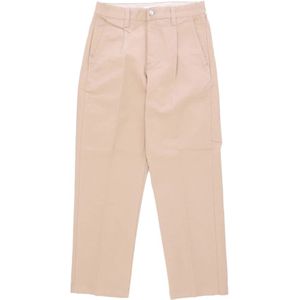 Obey, Heren, Broeken, Beige, Maat: W34 Katoen,