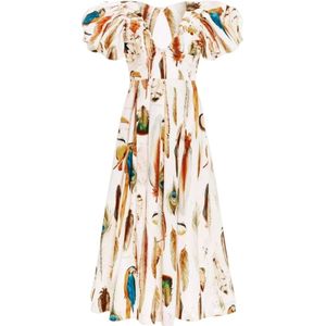 Agua by Agua Bendita, Dames, Jurken, Veelkleurig, Maat: S Katoen,