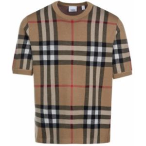 Burberry - T-shirt - Beige - Katoen
