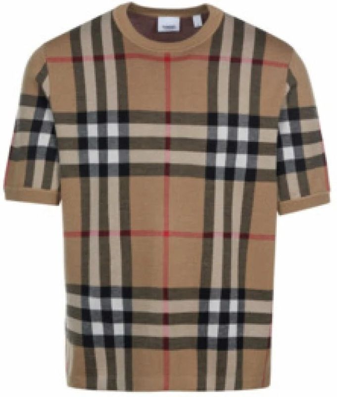 Burberry - T-shirt - Beige - Katoen