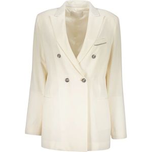 Fabiana Filippi, Dames, Jassen, Beige, Maat: S Wol,
