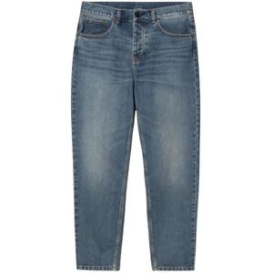 Carhartt Wip, Heren, Jeans, Blauw, Maat: W34 Katoen,