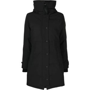 Canada Goose, Dames, Mantels, Zwart, Maat: M Katoen,