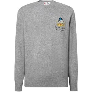 MC2 Saint Barth, Heren, Truien, Grijs, Maat: S Wol,