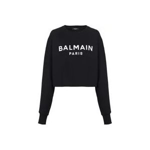 Balmain Sweatshirts , Black , Dames , Maat: M