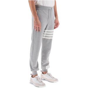 Thom Browne, Heren, Broeken, Grijs, Maat: 2XL Katoen,