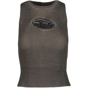 Diesel, Dames, Truien, Bruin, Maat: S Viscose,