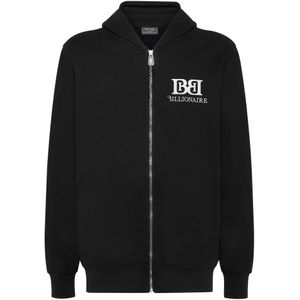 Billionaire, Heren, Sweatshirts & Hoodies, Zwart, Maat: L Katoen,