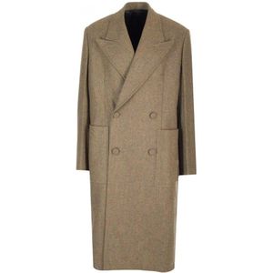 Givenchy, Heren, Mantels, Beige, Maat: S Wol,