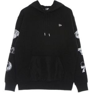New Era - NBA Hoodie - Zwart - 80% Polyester 20% Katoen