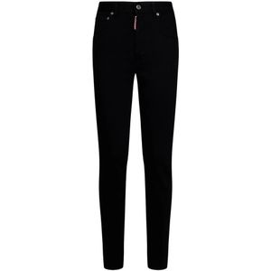 Dsquared2, Dames, Jeans, Zwart, Maat: M Denim,