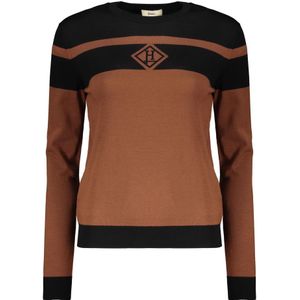 Herno, Dames, Truien, Bruin, Maat: 3XS Wol,