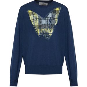 Vivienne Westwood, Heren, Truien, Blauw, Maat: S/M Kasjmier,