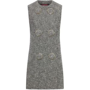 Gucci, Dames, Jurken, Grijs, Maat: S