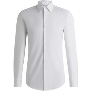 Hugo, Heren, Overhemden, Wit, Maat: L Katoen,
