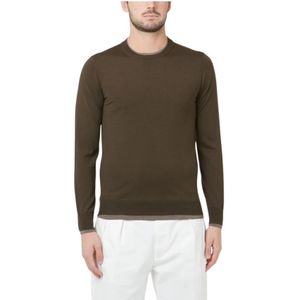 Paolo Pecora, Heren, Truien, Bruin, Maat: S Wol,