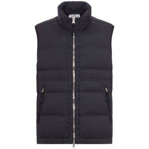 Stone Island, Heren, Jassen, Zwart, Maat: L Polyamide,