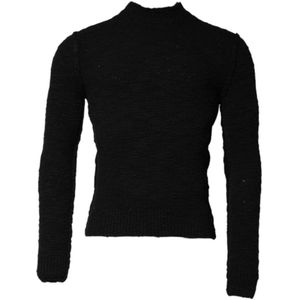 Dolce & Gabbana, Heren, Truien, Zwart, Maat: XS Wol,