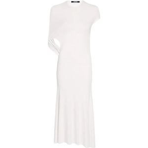 Jacquemus, Dames, Jurken, Wit, Maat: M Viscose,