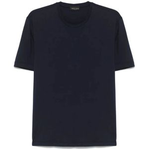 Roberto Collina, Heren, Tops, Zwart, Maat: S