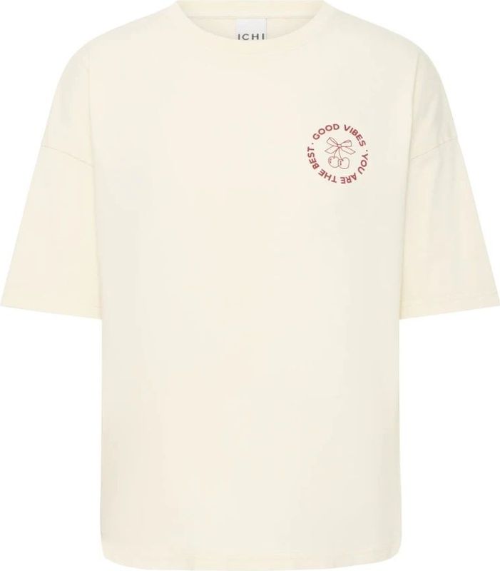 ICHI - IHNABINO - Shirt - Lichtbeige/Rood