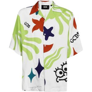 Gcds, Heren, Overhemden, Veelkleurig, Maat: XL Viscose,