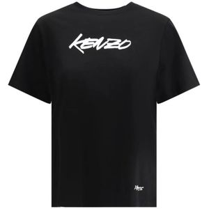 Kenzo, Dames, Tops, Zwart, Maat: XS Katoen,