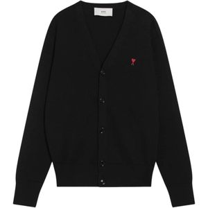 Ami Paris, Heren, Truien, Zwart, Maat: M