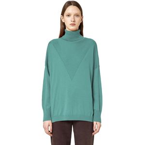 Alpha Studio, Dames, Truien, Groen, Maat: 2XS Zijde,