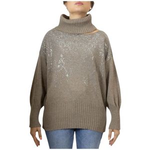 Brand Unique, Dames, Truien, Bruin, Maat: S