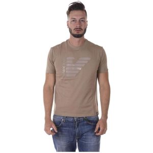 Armani Jeans, Heren, Tops, Bruin, Maat: XL Katoen,