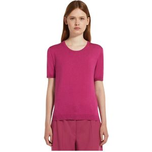 Max Mara, Dames, Tops, Roze, Maat: XS Katoen,