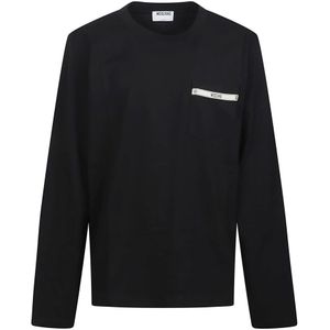 Moschino, Heren, Tops, Zwart, Maat: M