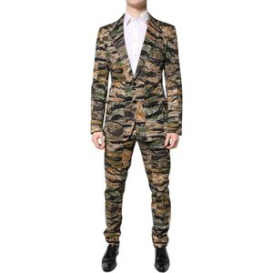 Dolce & Gabbana, Heren, Pakken, Veelkleurig, Maat: M Katoen,