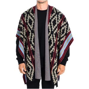La Martina - RMS006-XC037 - Mouwloze Gebreide Poncho - Veelkleurig