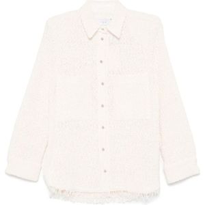 Iro, Dames, Blouses & Shirts, Roze, Maat: XS Tweed,